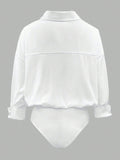 Button-Down Long Sleeve Bodysuit