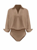 Button-Down Long Sleeve Bodysuit