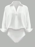 Button-Down Long Sleeve Bodysuit