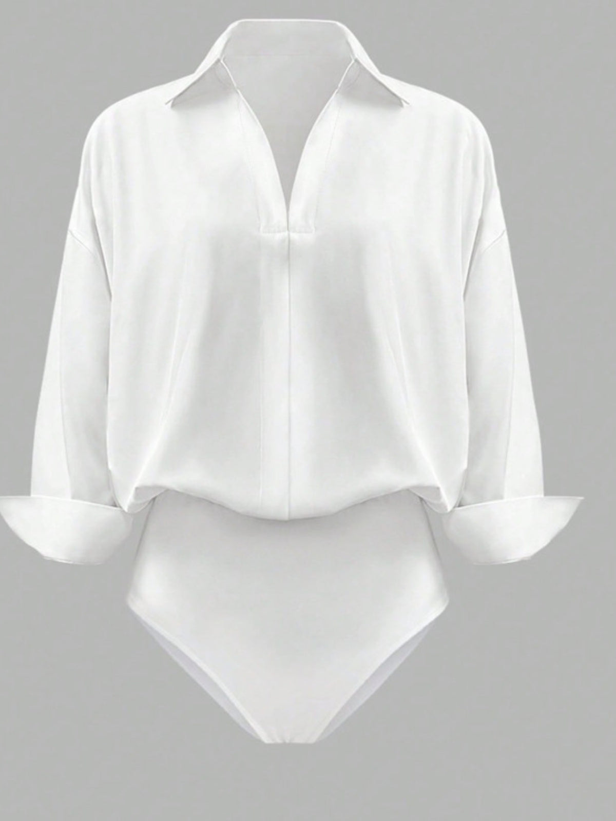 Button-Down Long Sleeve Bodysuit