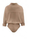 Button-Down Long Sleeve Bodysuit