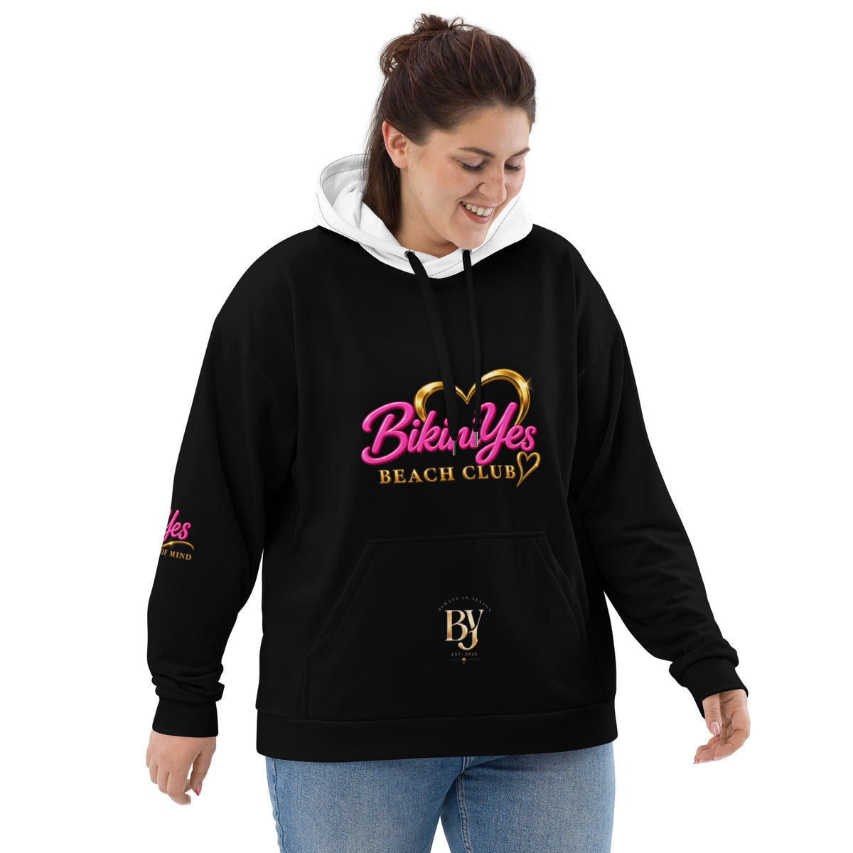 BY Beach Club — Women’s Black Fleece Hoodie