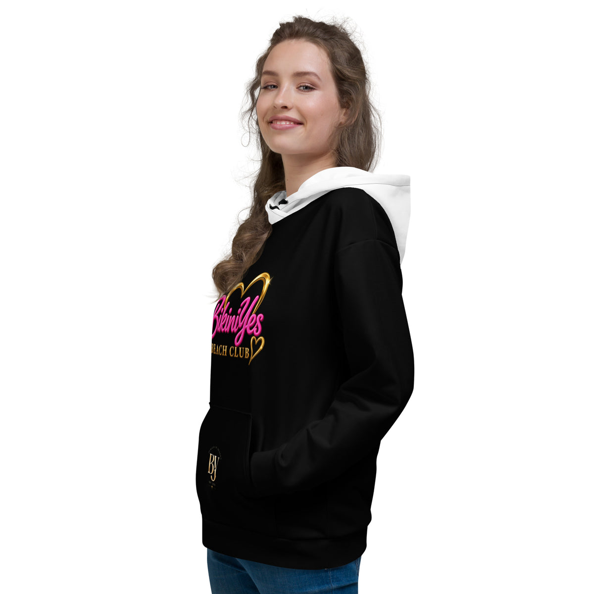 BY Beach Club — Women’s Black Fleece Hoodie