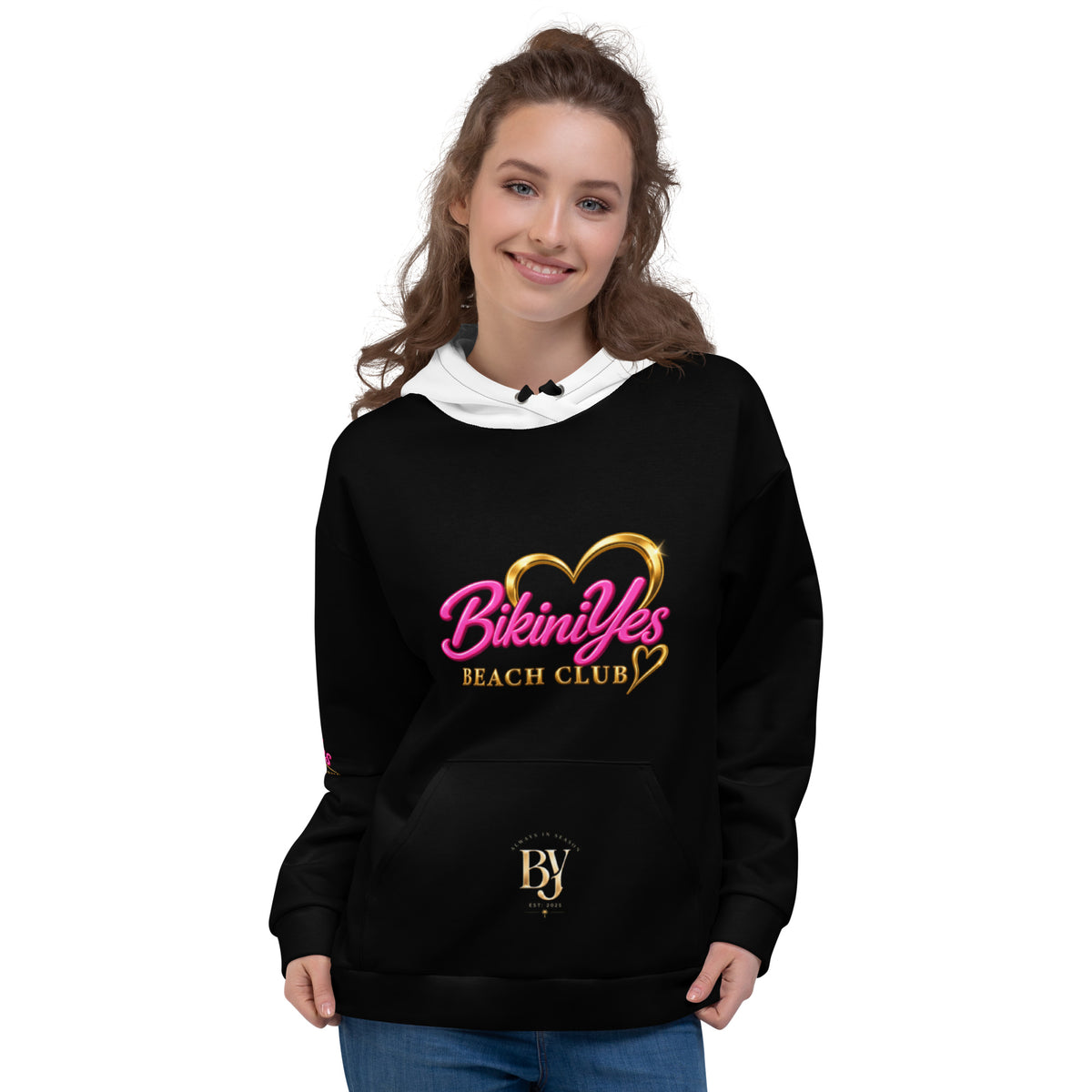 BY Beach Club — Women’s Black Fleece Hoodie