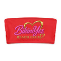 BY Beach Club — Signature Red Bandeau Bikini Top