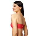 BY Beach Club — Signature Red Bandeau Bikini Top