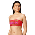 BY Beach Club — Signature Red Bandeau Bikini Top S