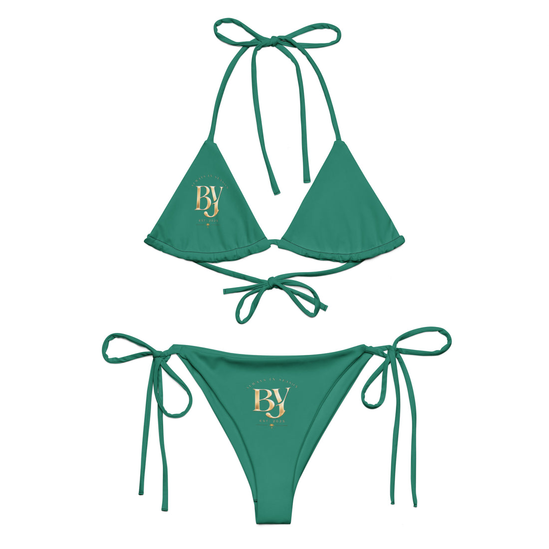 BY Emerald Green — Est. 2025 Edition — String Bikini Set S / Green