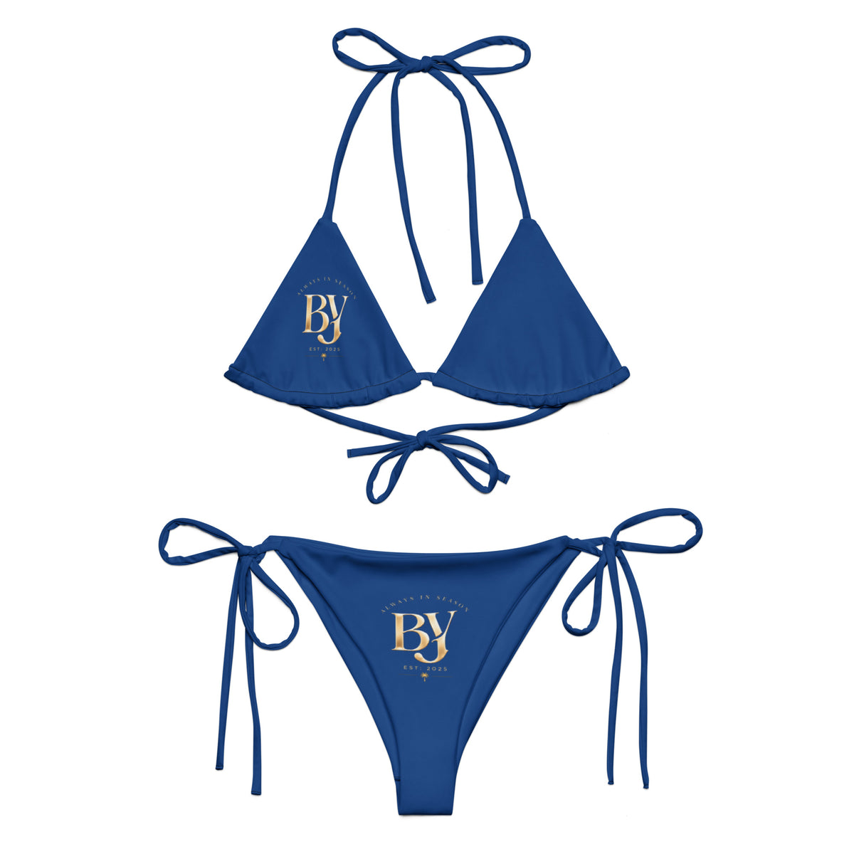 BY Ocean Blue — Est. 2025 Edition — String Bikini Set XS / Blue