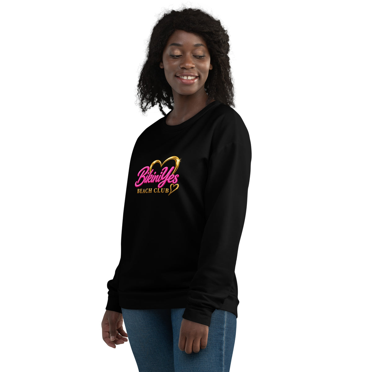 BY Off-Duty — Women’s Black Beach Club Sweatshirt