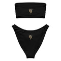 BY Pink Obsession — Signature Black Bandeau Bikini Set