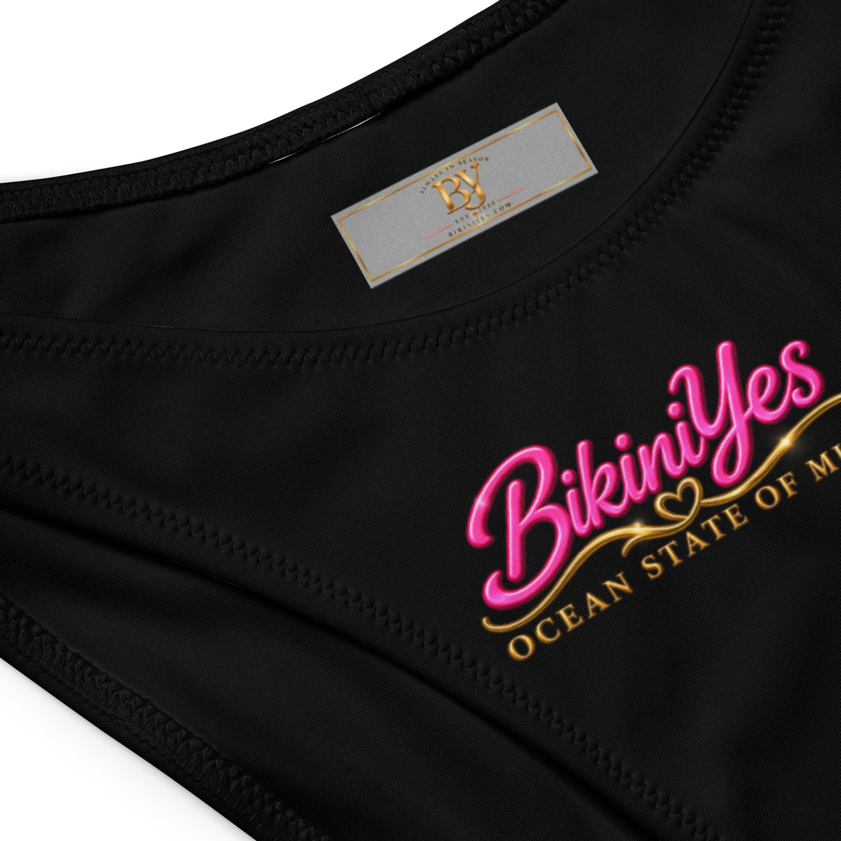 BY Pink Obsession — Signature Black Bandeau Bikini Set