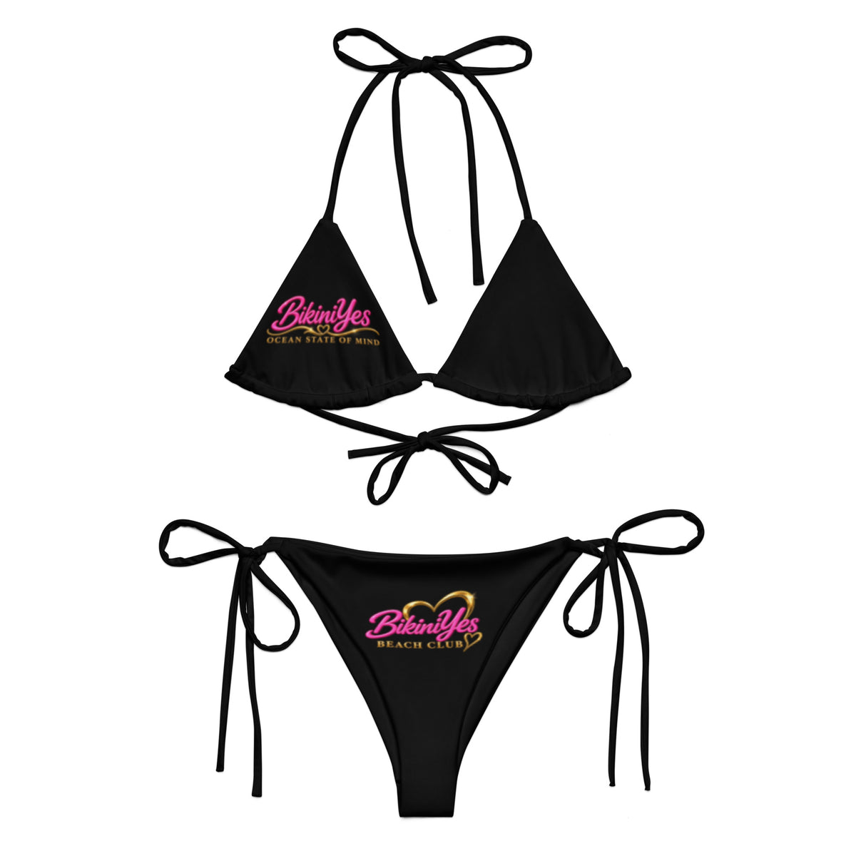 BY Pink Obsession — Signature Beach Club String Bikini Set S