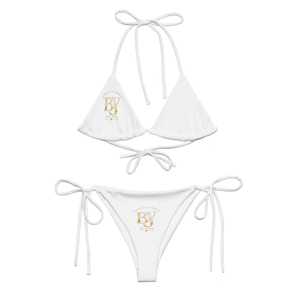 BY Pure White — Est. 2025 Edition —  String Bikini Set S / White
