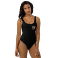 BY Signature — Black Scoop-Neck One-Piece Swimsuit