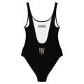 BY Signature — Black Scoop-Neck One-Piece Swimsuit
