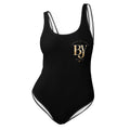 BY Signature — Black Scoop-Neck One-Piece Swimsuit