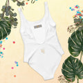 BY Signature — White Scoop-Neck One-Piece Swimsuit