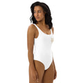 BY Signature — White Scoop-Neck One-Piece Swimsuit