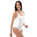 BY Signature — White Scoop-Neck One-Piece Swimsuit