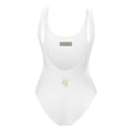 BY Signature — White Scoop-Neck One-Piece Swimsuit