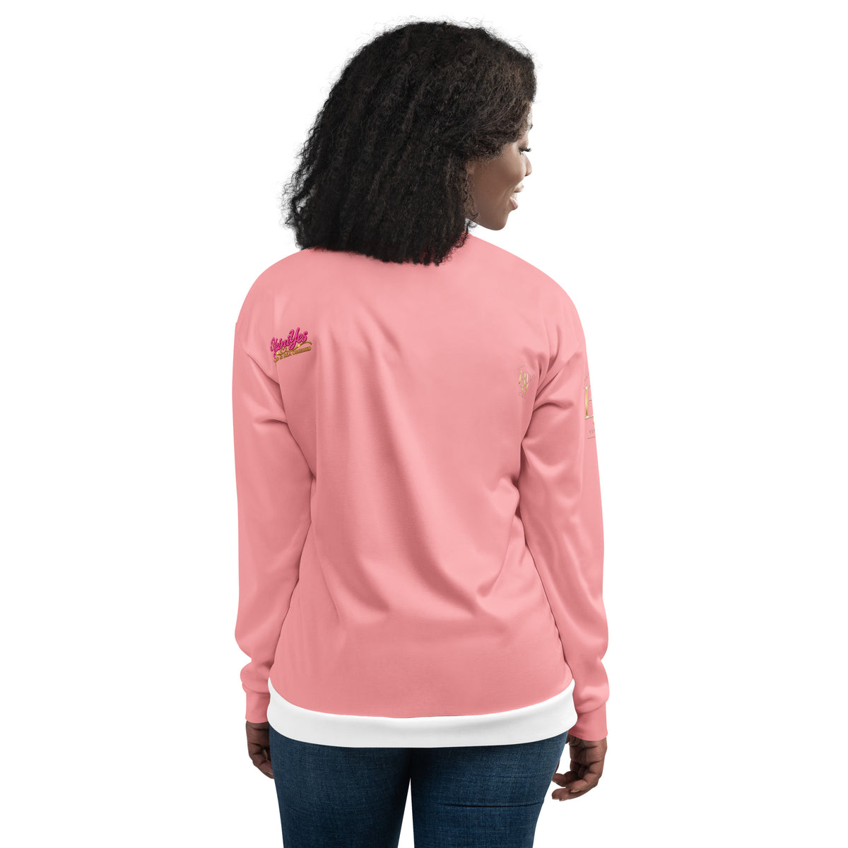 BY Tan Lines & Paradise — Women’s Pink Bomber Jacket