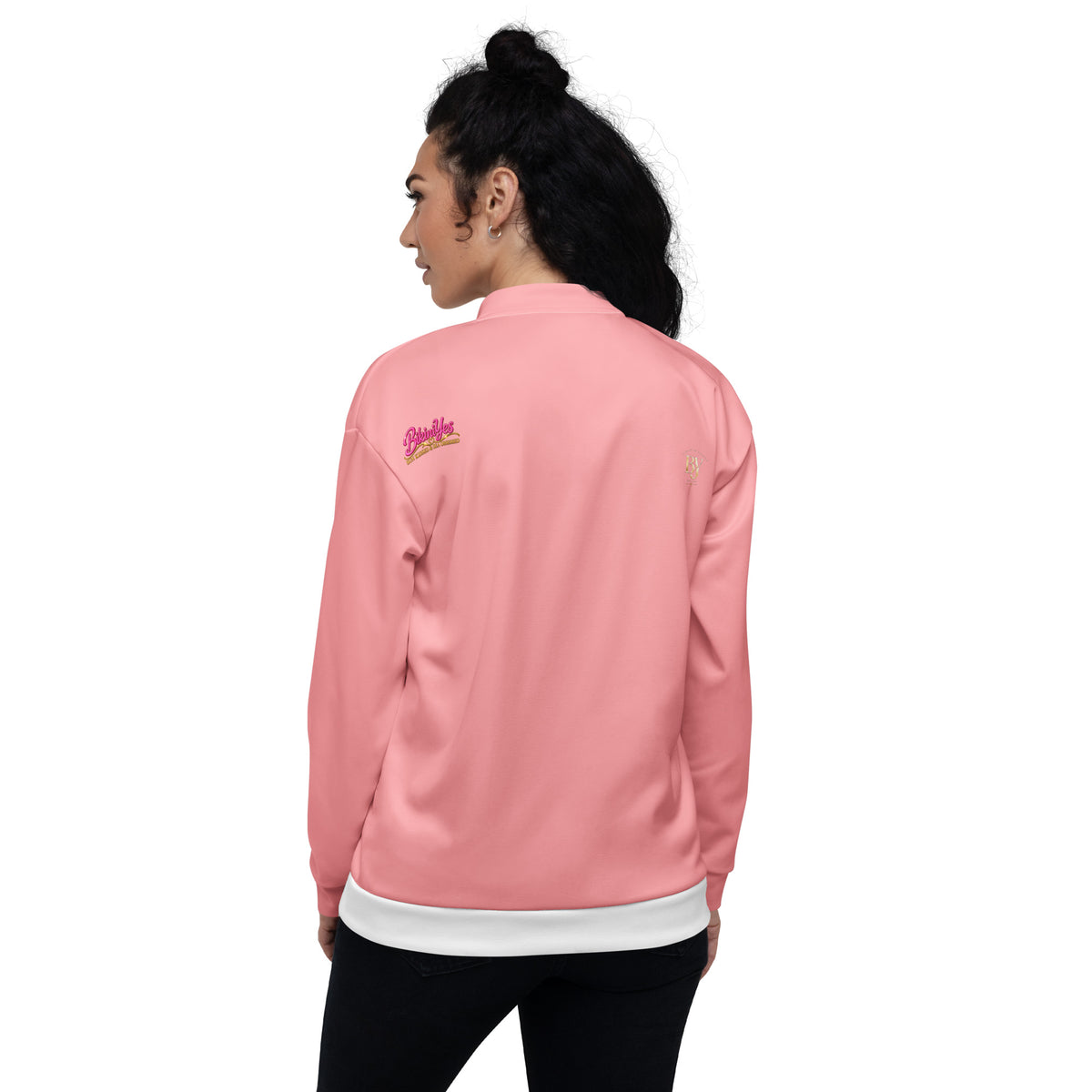 BY Tan Lines & Paradise — Women’s Pink Bomber Jacket