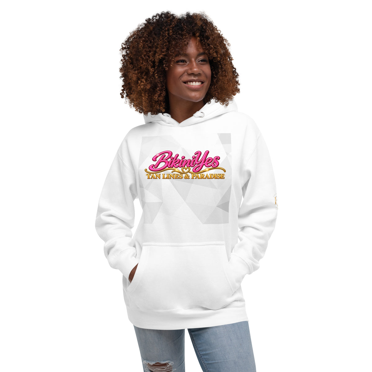 BY Tan Lines & Paradise — Women’s White Hoodie