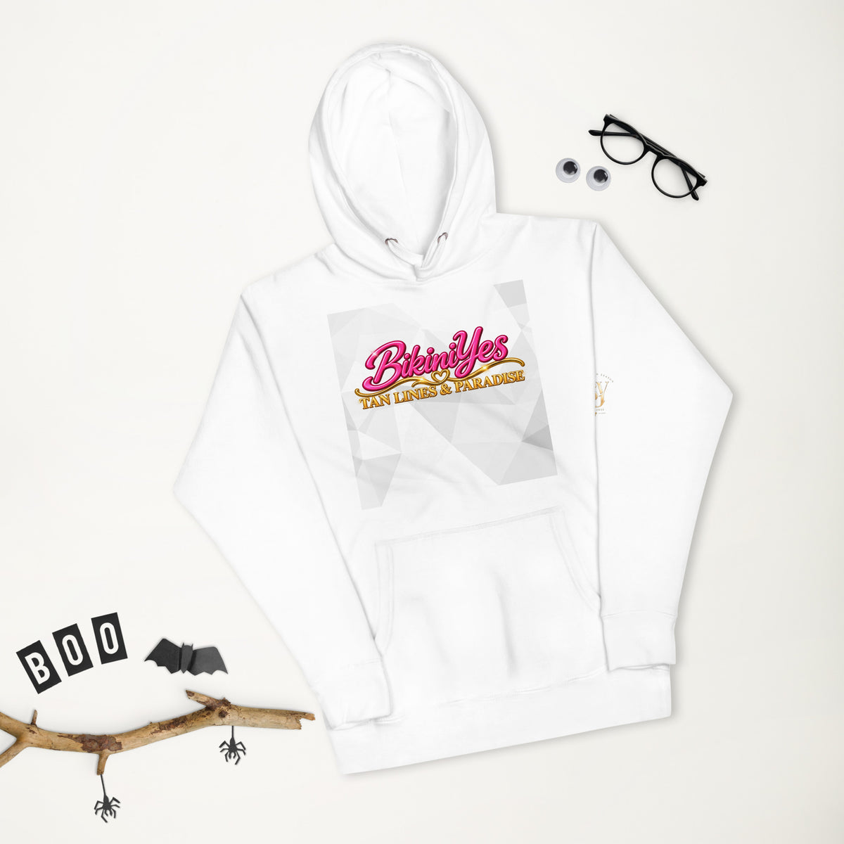BY Tan Lines & Paradise — Women’s White Hoodie