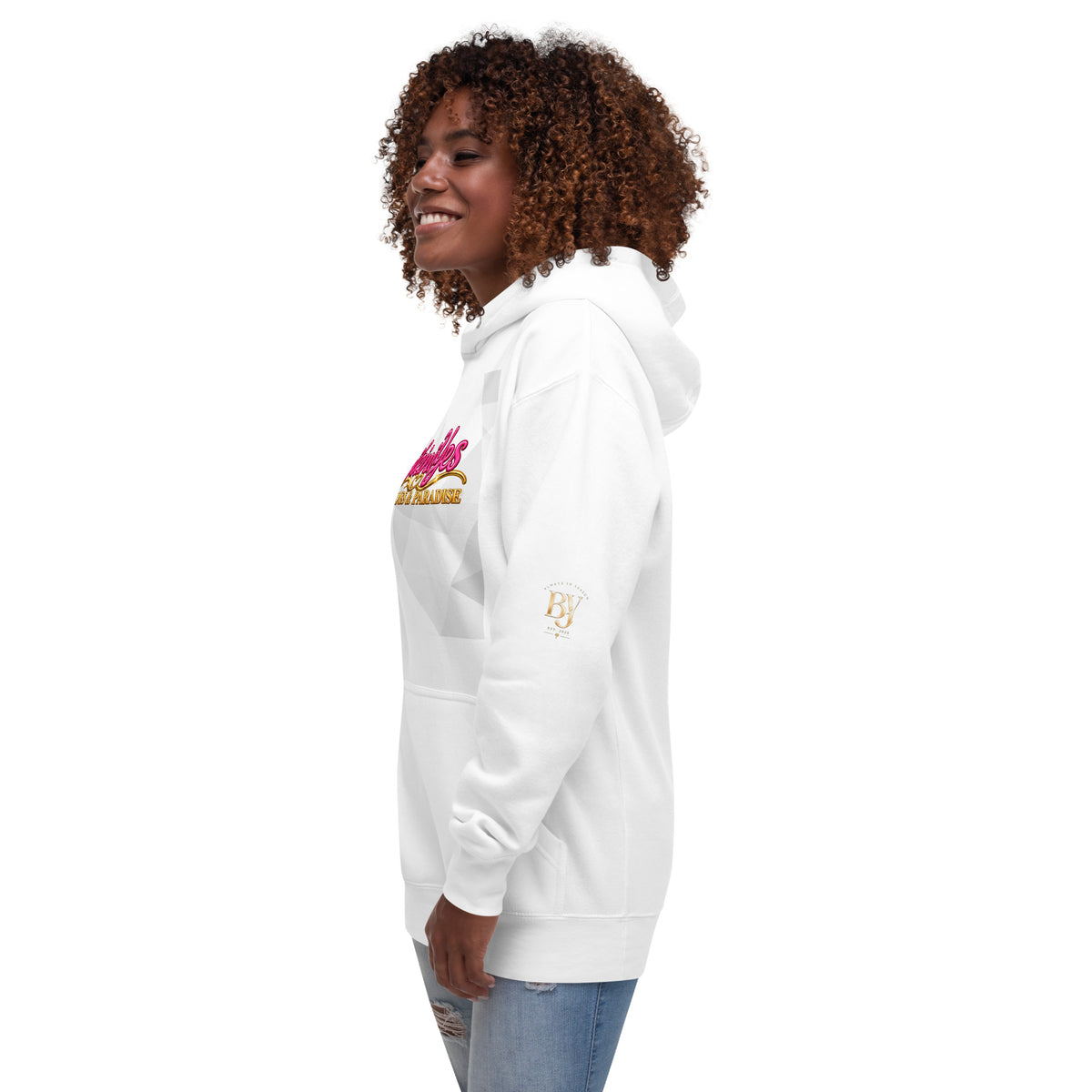 BY Tan Lines & Paradise — Women’s White Hoodie