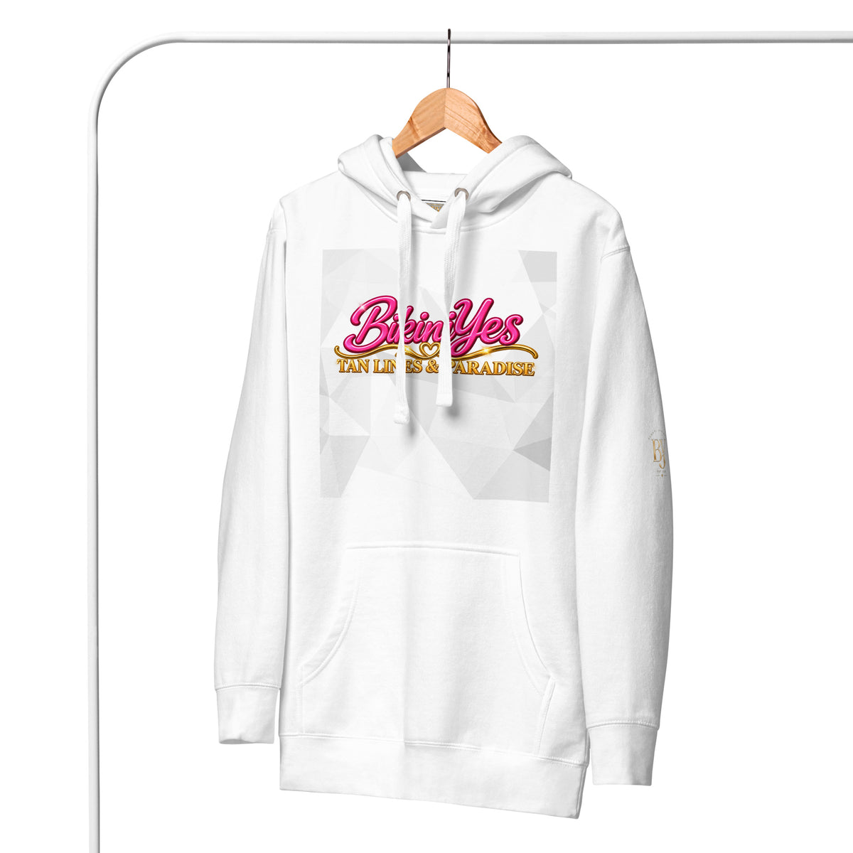 BY Tan Lines & Paradise — Women’s White Hoodie