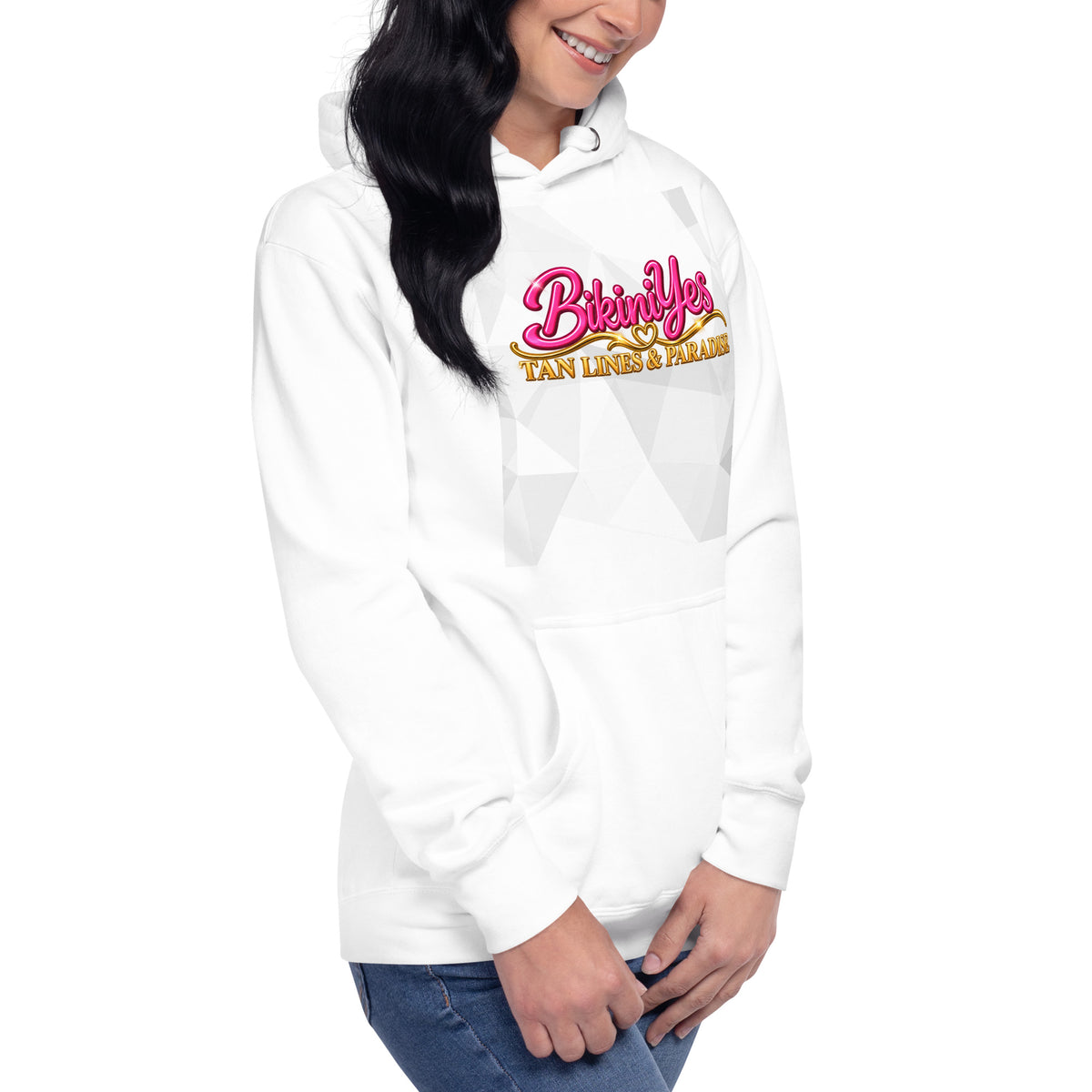 BY Tan Lines & Paradise — Women’s White Hoodie
