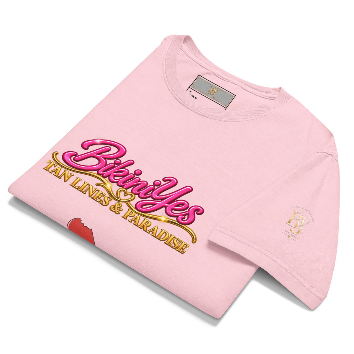 BY Tan Lines & Paradise — Women’s Oversized Cotton T-Shirt Pink / S
