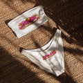BY Tropical Escape — Signature White Bandeau Bikini Set
