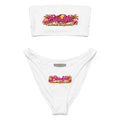 BY Tropical Escape — Signature White Bandeau Bikini Set S / White