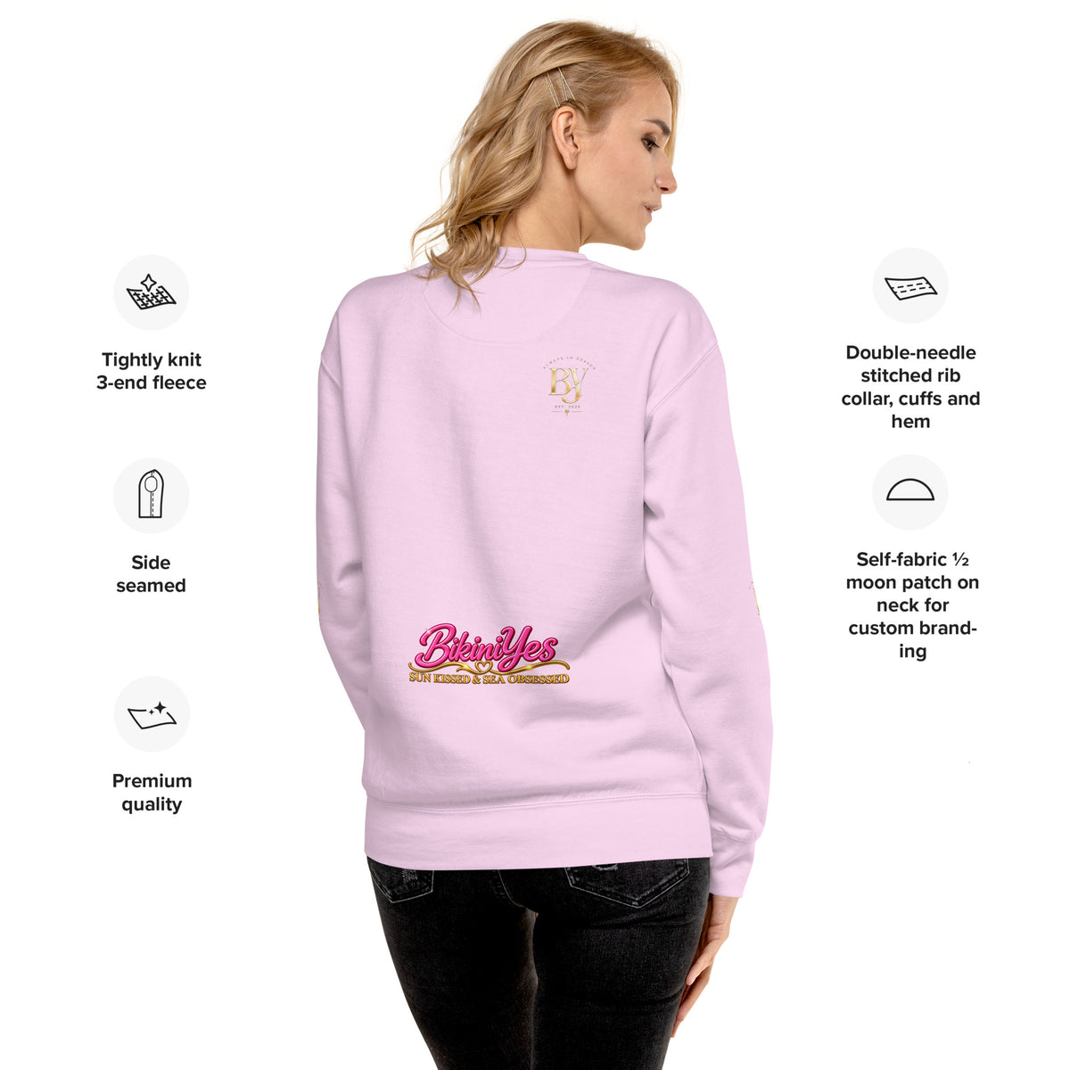 BY Vacation Starts Now — Women’s Premium Sweatshirt