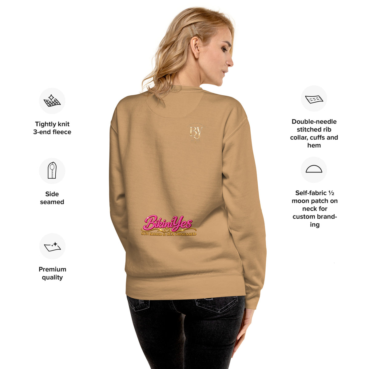 BY Vacation Starts Now — Women’s Premium Sweatshirt