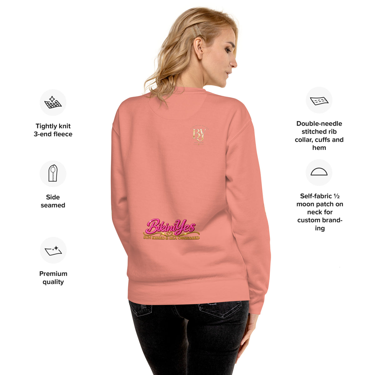 BY Vacation Starts Now — Women’s Premium Sweatshirt