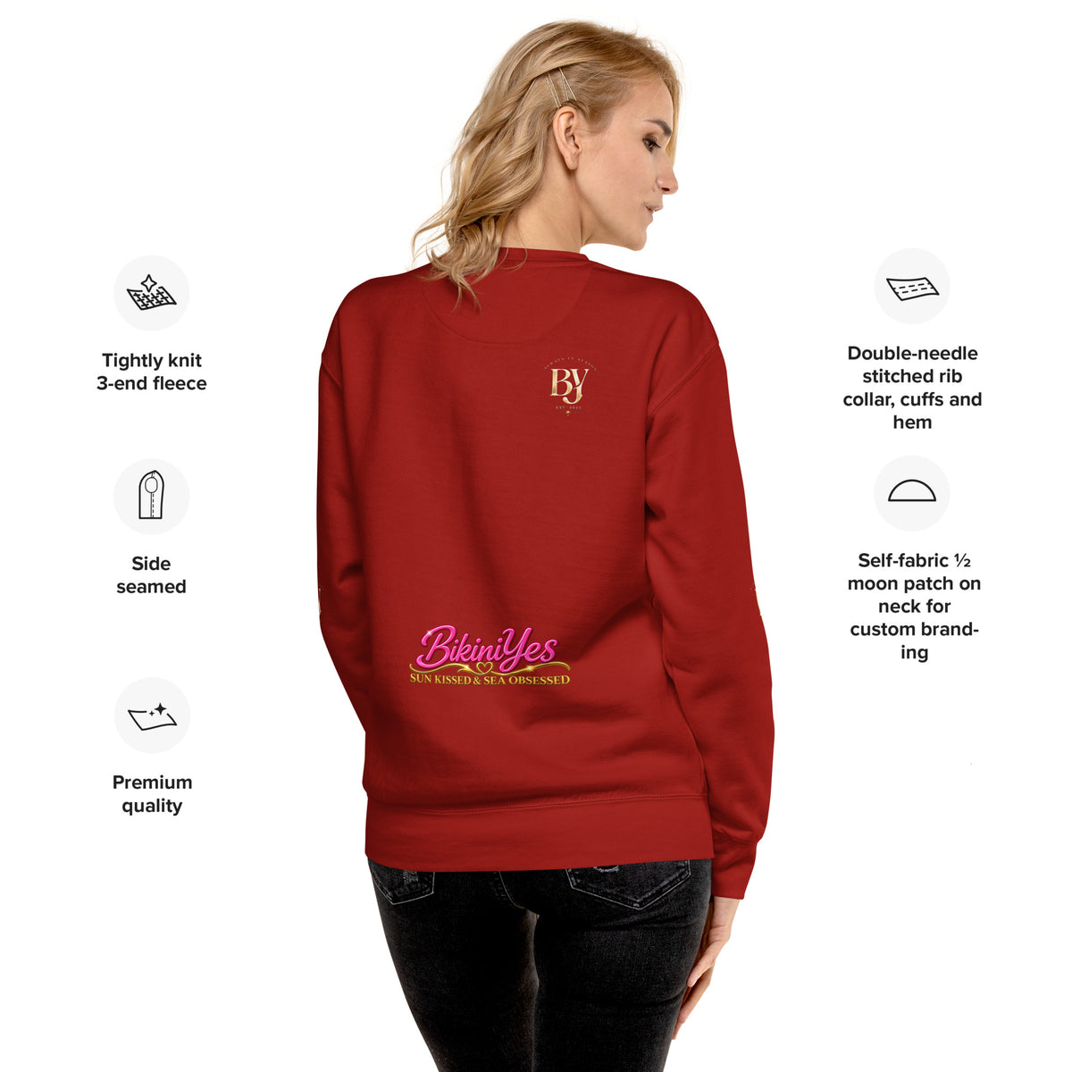 BY Vacation Starts Now — Women’s Premium Sweatshirt