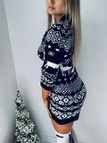 Christmas Mini Sweater Dress