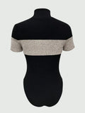 Turtleneck Ribbed Bodysuit