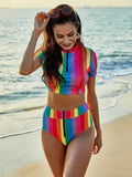 Half Zip Bikini Set