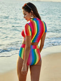 Half Zip Bikini Set