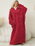 Contrast Hooded Lounge Dress for Women