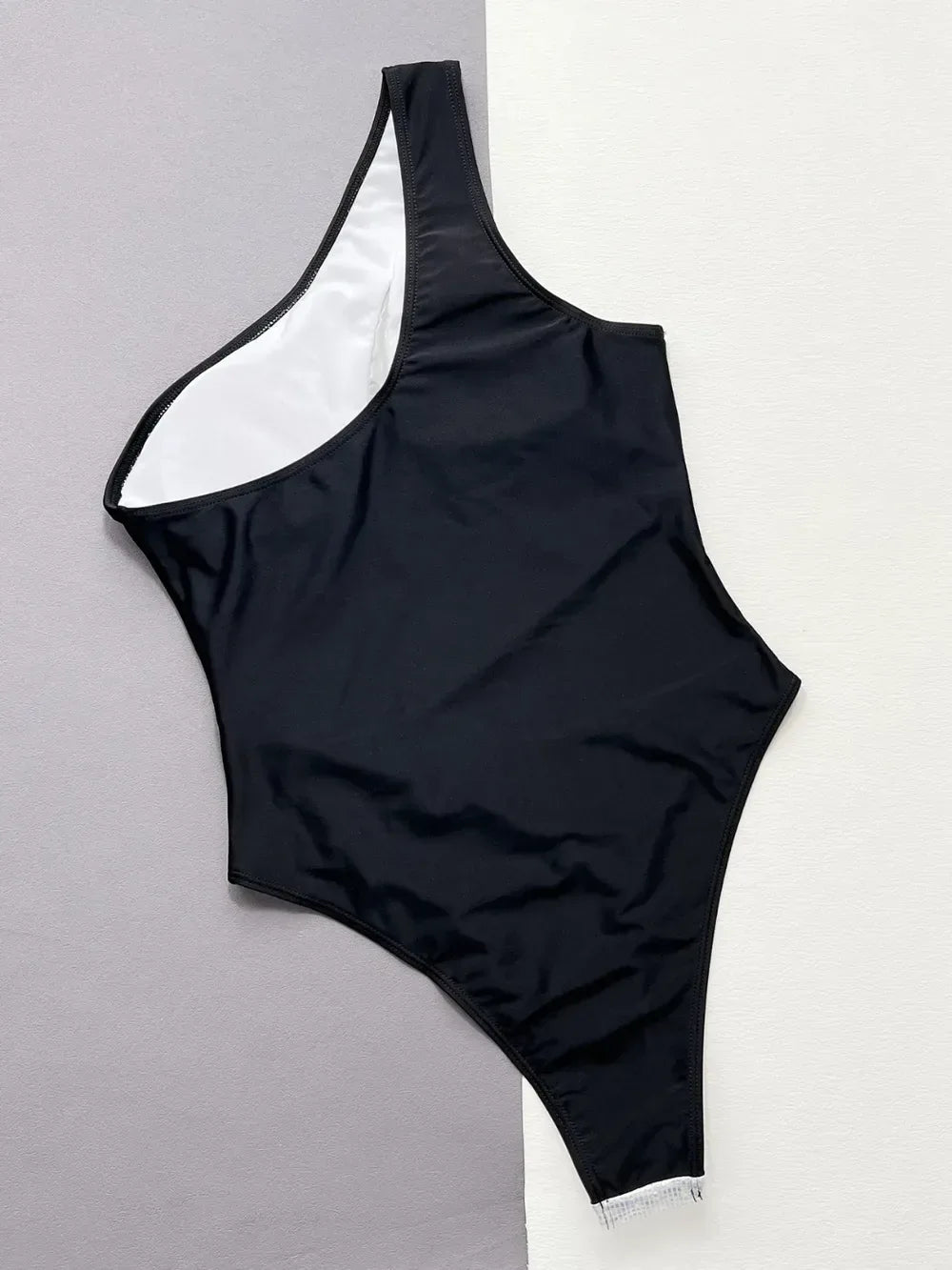 Contrast Panel One-Piece Swimsuit for Women