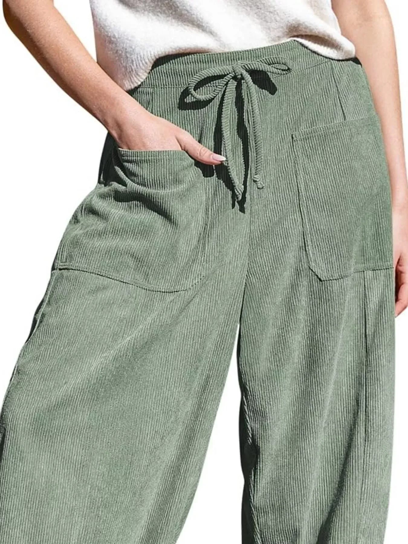 Corduroy Wide Leg Pants for Women