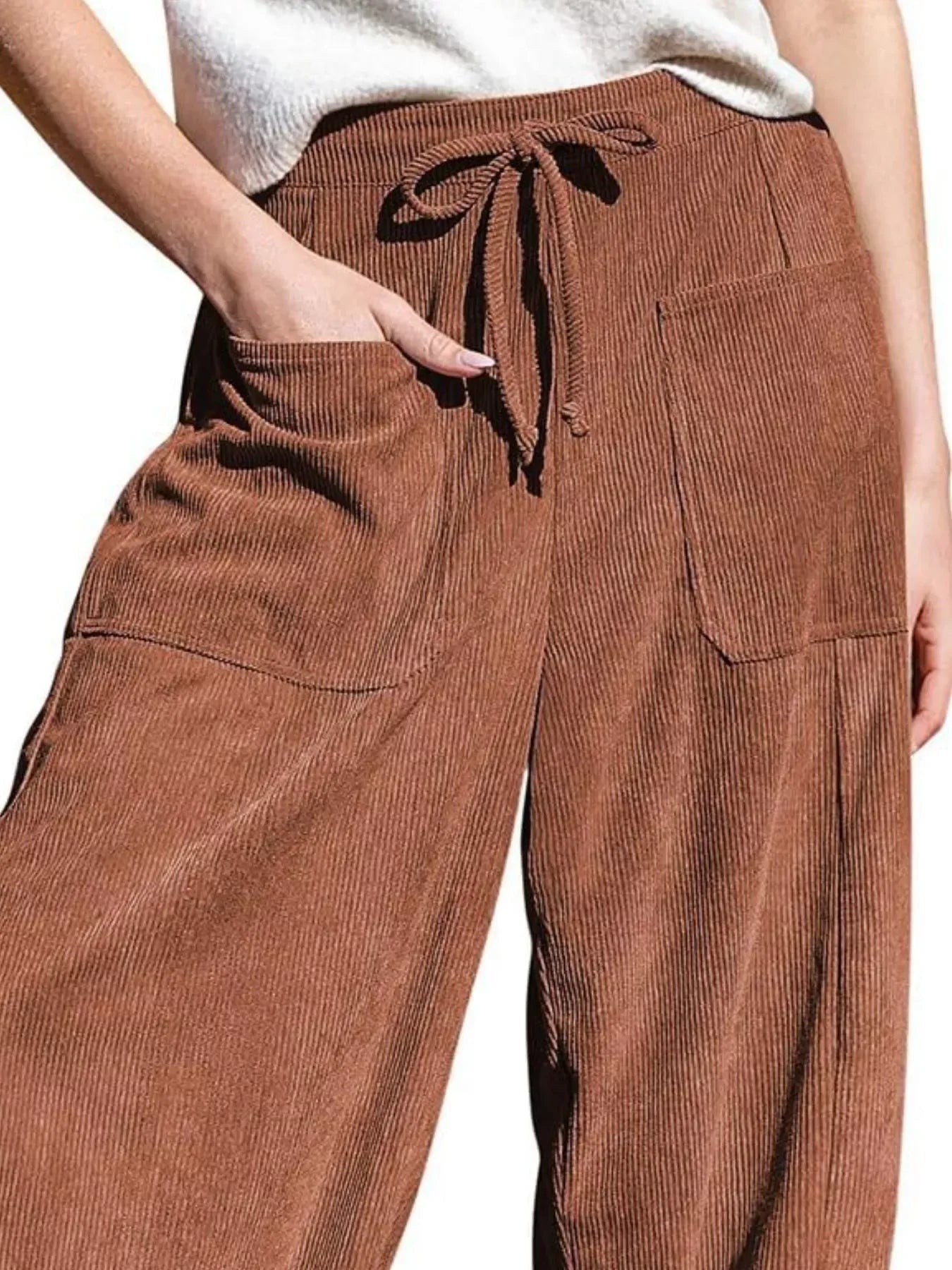 Corduroy Wide Leg Pants for Women