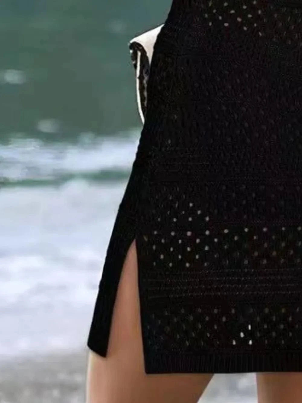 Openwork Scoop Neck Cover Up coverups