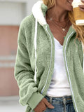Cozy Fleece Plus Size Zip-Up Jacket