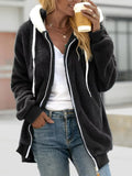 Cozy Fleece Plus Size Zip-Up Jacket